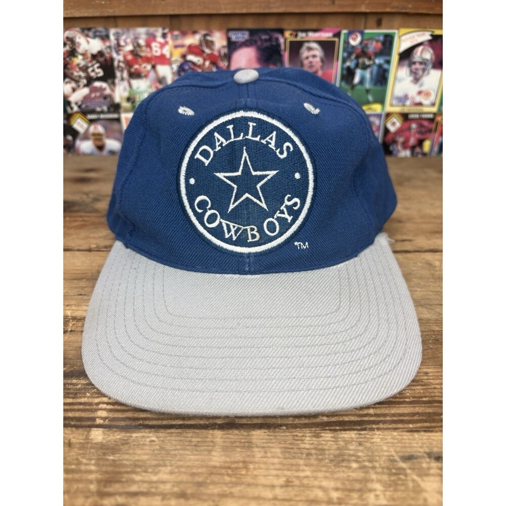 Vintage Dallas Cowboys NFL Pro Line Snapback Hat Blue/Silver - AJD Cap
